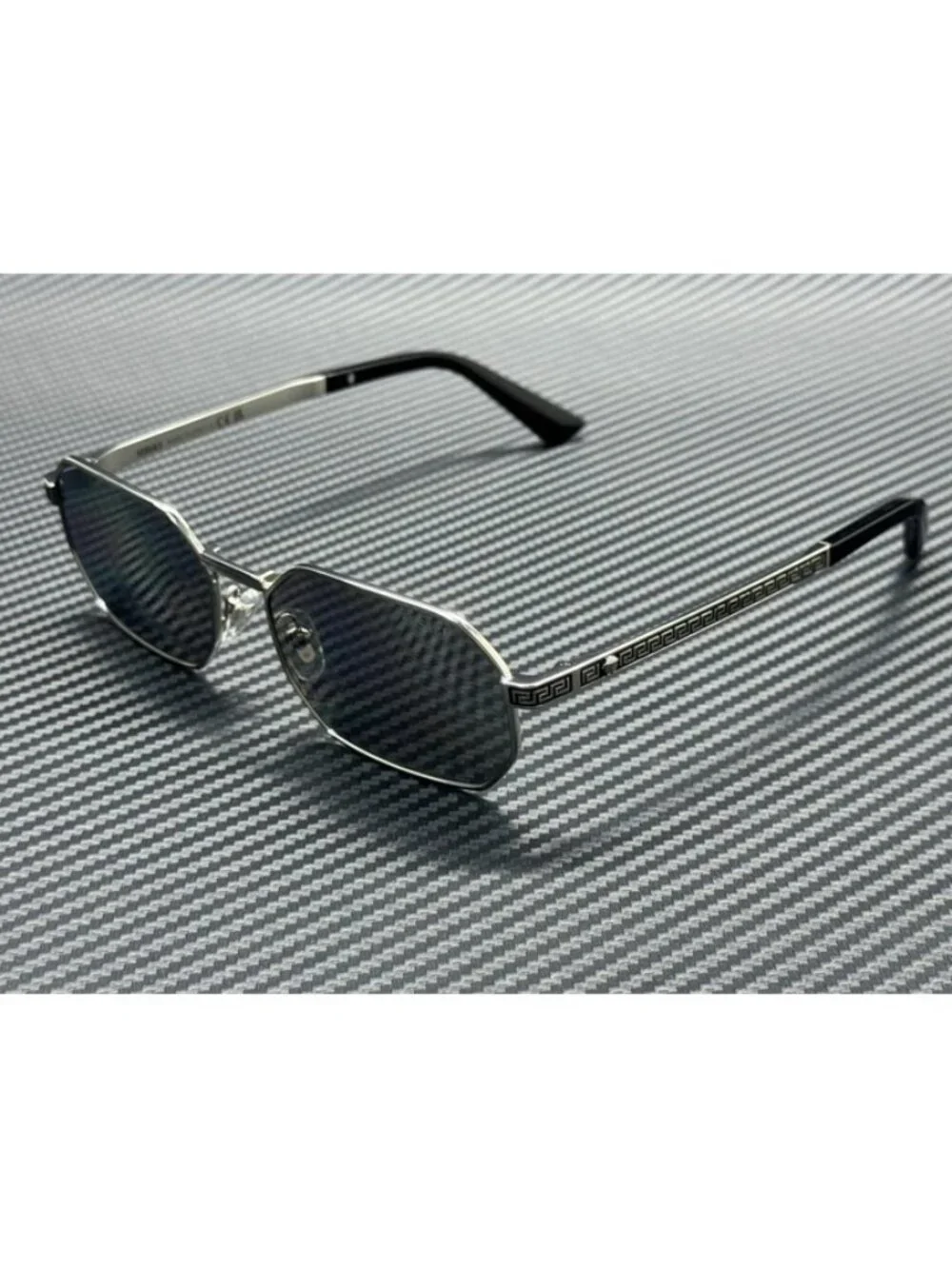 New Versace Men Silver Sunglasses 54-16-145
